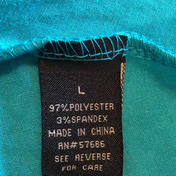 Toxik3 Teal Empire Waist Hi Lo Boho Tank Dress - Picture 8 of 8